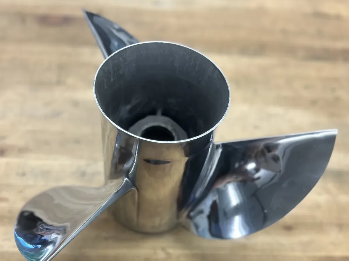 Stainless Propeller Repair after repair