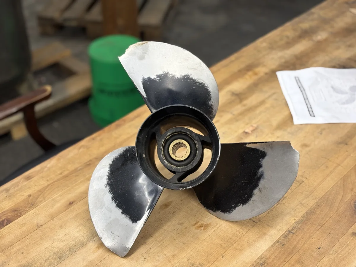 Aluminum Propeller Repair after repair