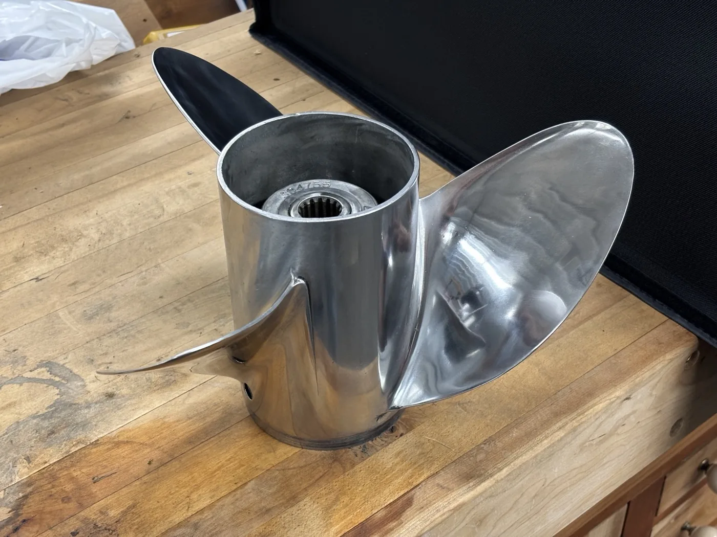 Nibral propeller after repair