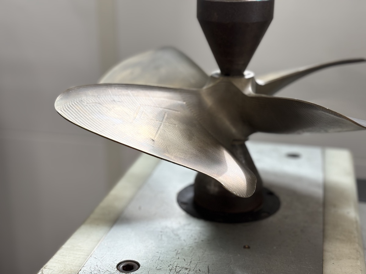 Propeller blade surface detail